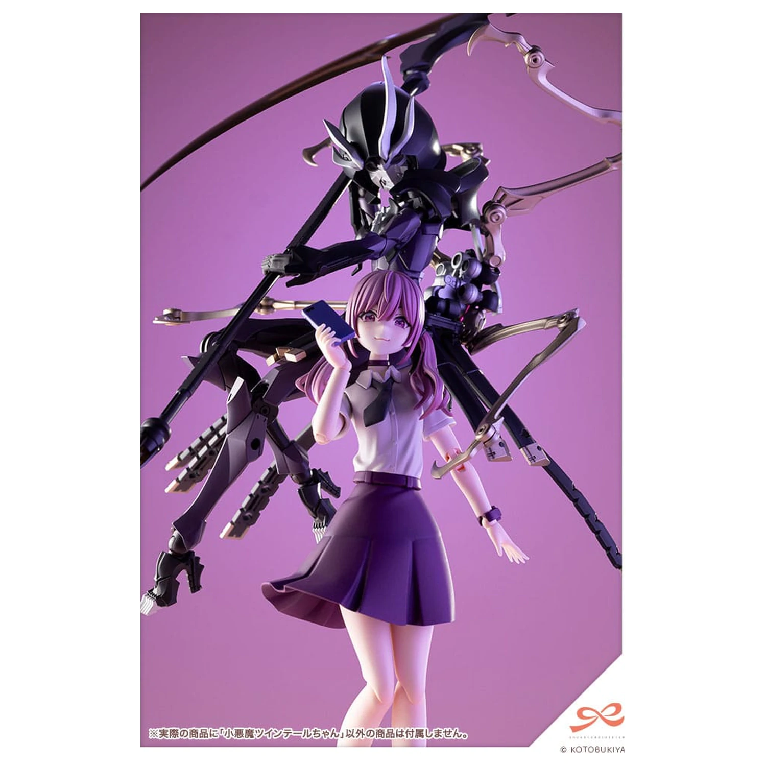 Sousai Shojo Teien Plastični Model Kit 1/10 Little Devil Twin Tails 15 cm fotografija proizvoda