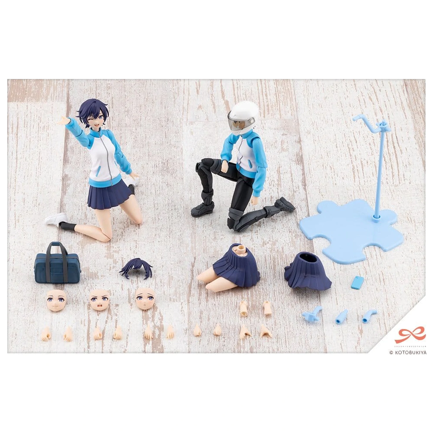 Sousai Shojo Teien Plastični Model Set 1/10 Rui Saotome Touhou High School Trenirka 16 cm fotografija proizvoda