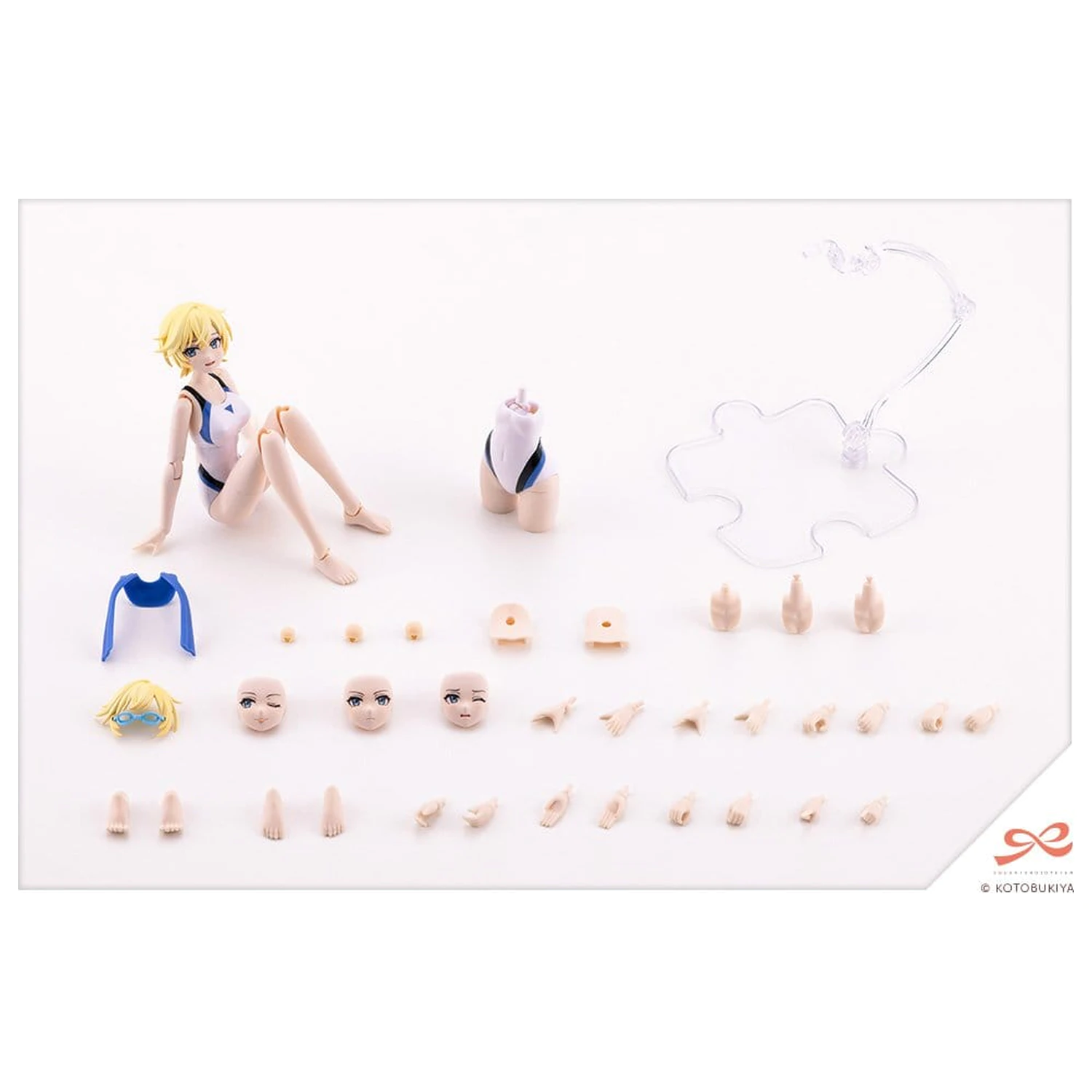 Sousai Shojo Teien Plastični Model 1/10 Rui Saotome Touou High School Competitive Swimsuit Dreaming Style White Dolphin 16 cm fotografija proizvoda
