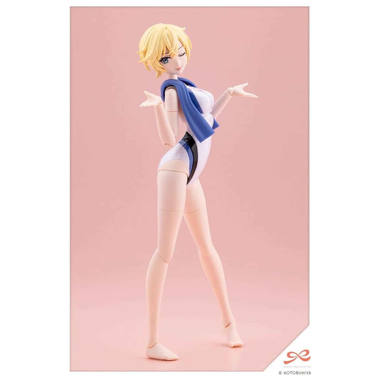 Sousai Shojo Teien Plastični Model 1/10 Rui Saotome Touou High School Competitive Swimsuit Dreaming Style White Dolphin 16 cm fotografija proizvoda