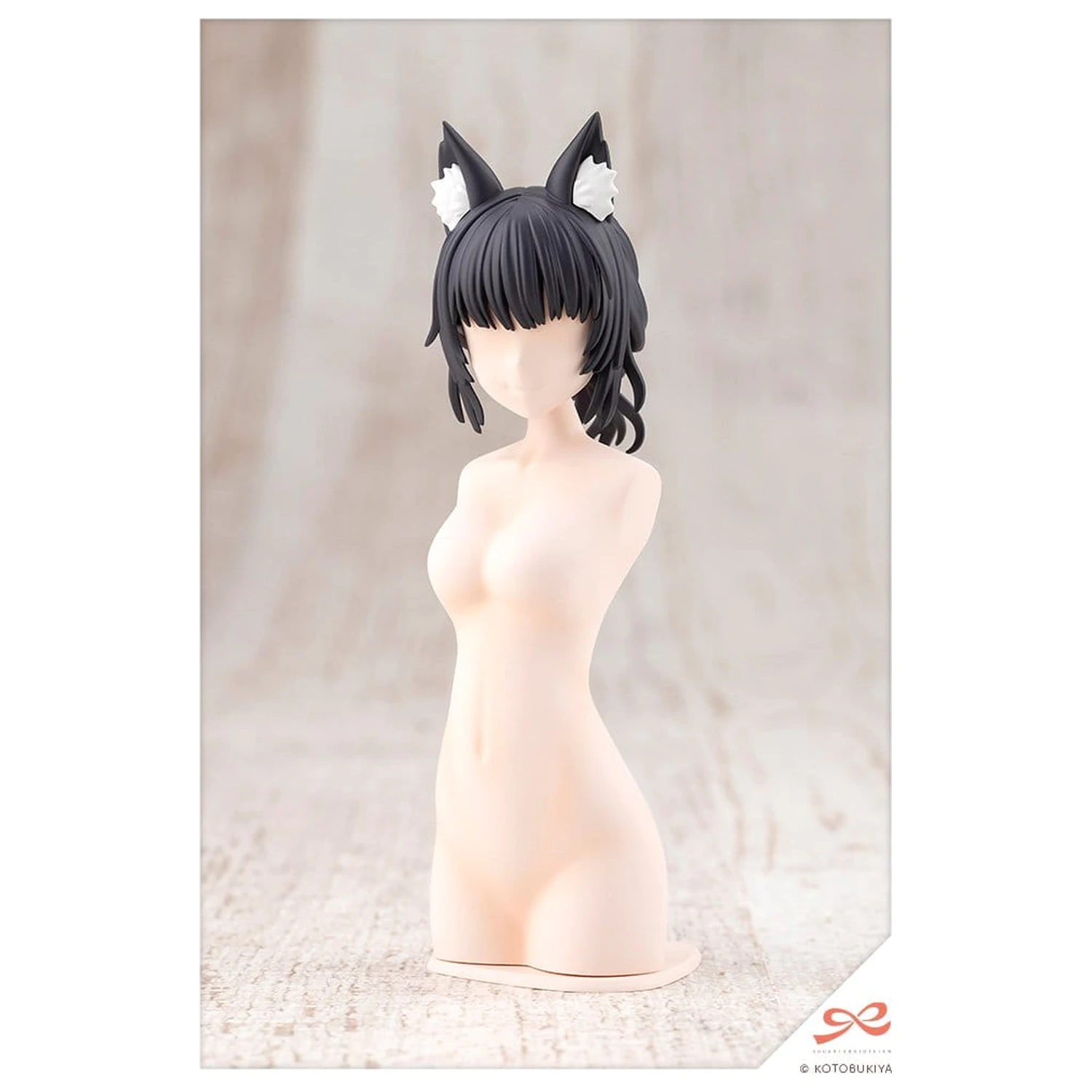 Sousai Shojo Teien Set dodataka za model kit Sređene perike Životinjske uši Messy Bun Lisica 9 cm fotografija proizvoda