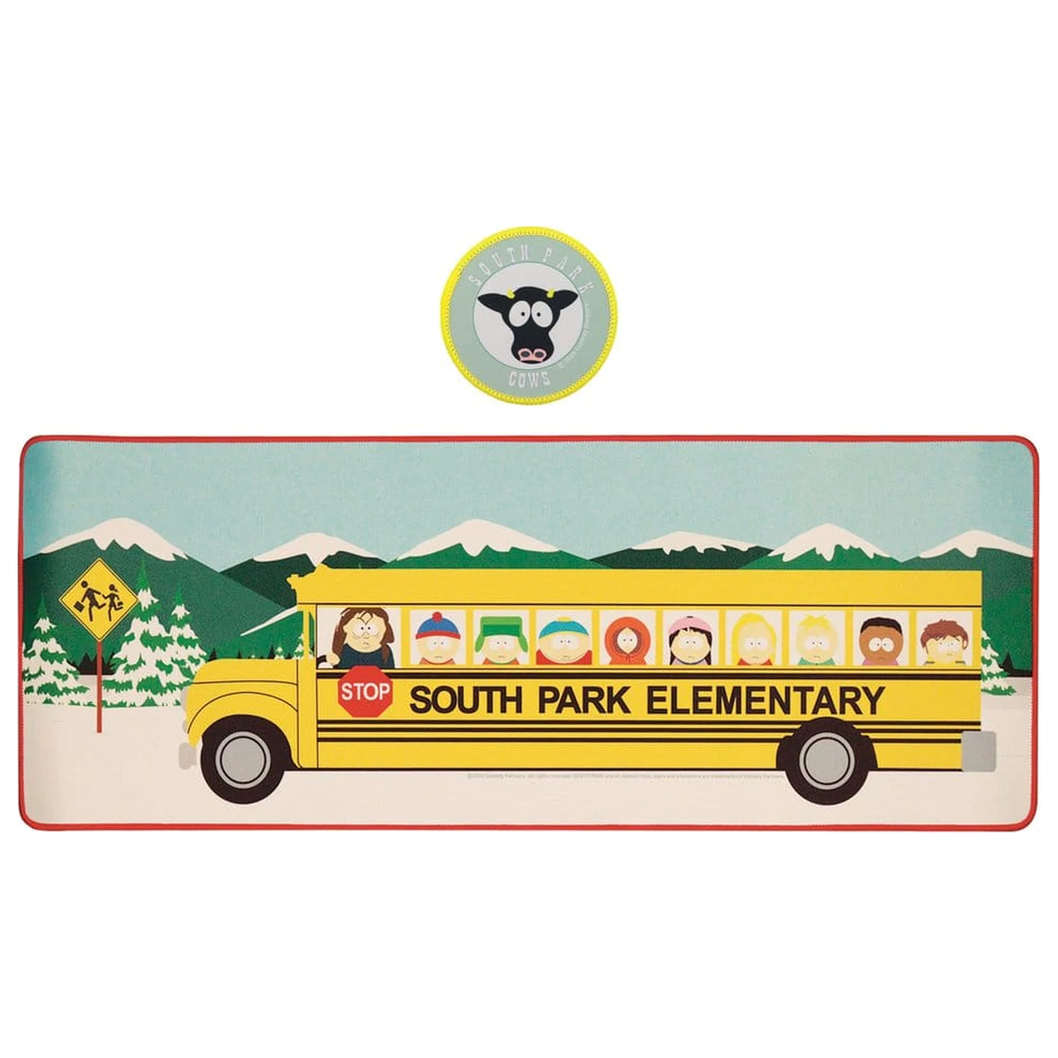 South Park Podloga za stol i set podmetača Elementary School Bus fotografija proizvoda