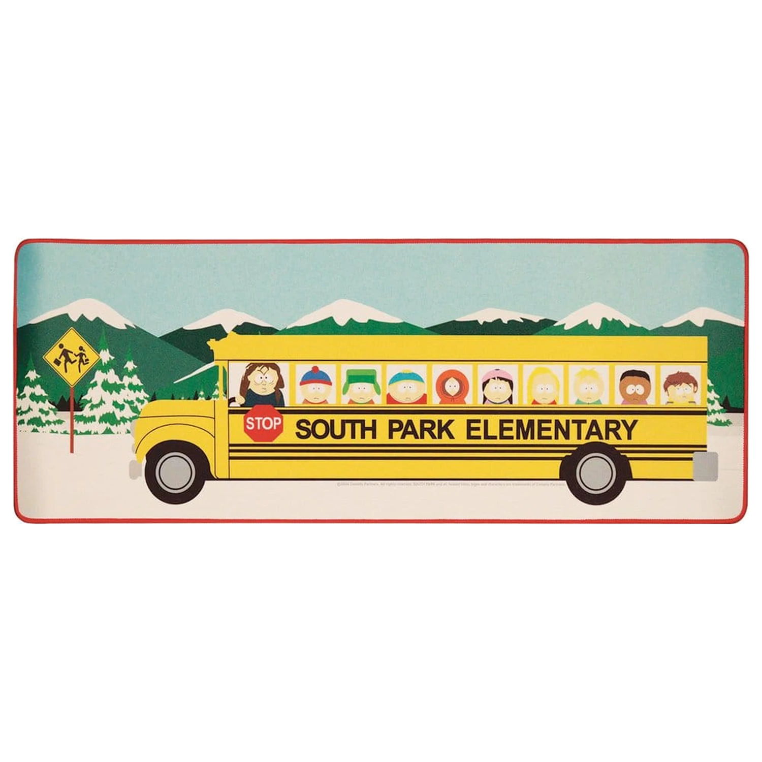 South Park Podloga za stol i set podmetača Elementary School Bus fotografija proizvoda