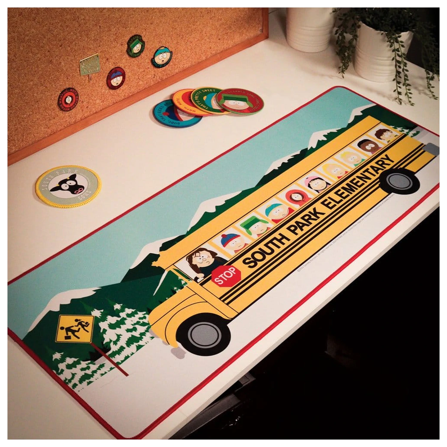 South Park Podloga za stol i set podmetača Elementary School Bus fotografija proizvoda