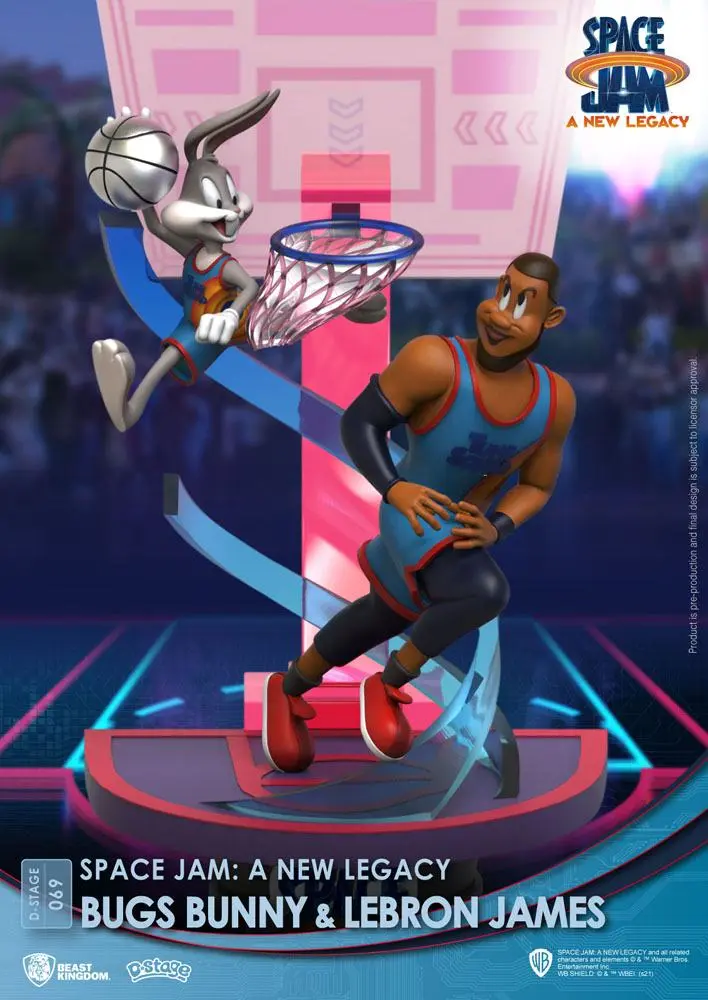 Space Jam: A New Legacy D-Stage PVC diorama Bugs Bunny & Lebron James New Version 15 cm fotografija proizvoda