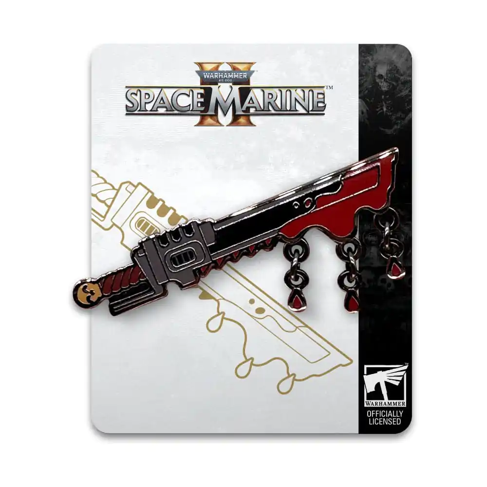 Space Marine 2 Značka s pribadačom Chainsword 5 cm fotografija proizvoda