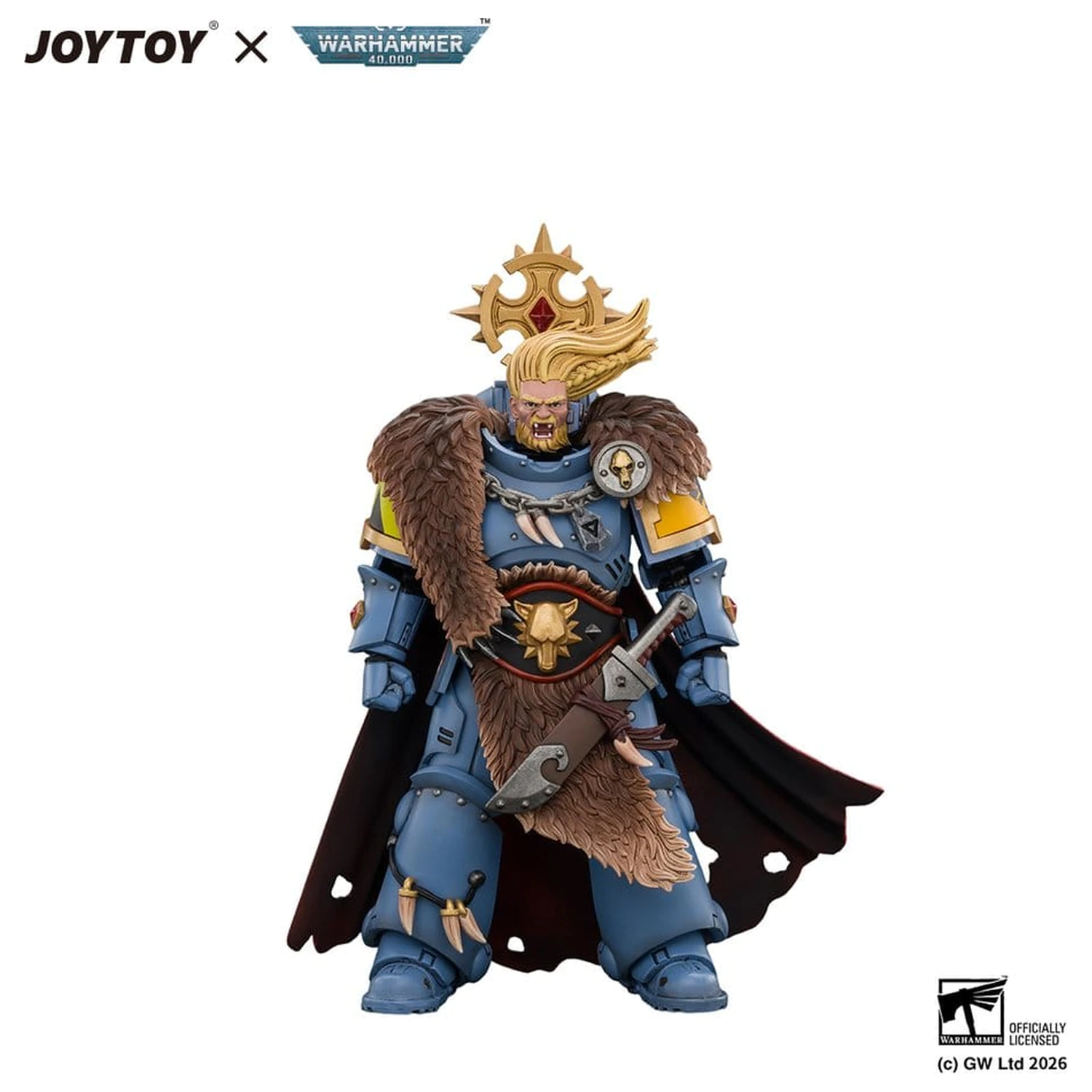 Space Marine figura za akciju Space Wolves Wolf Guard Battle Leader 12 cm fotografija proizvoda