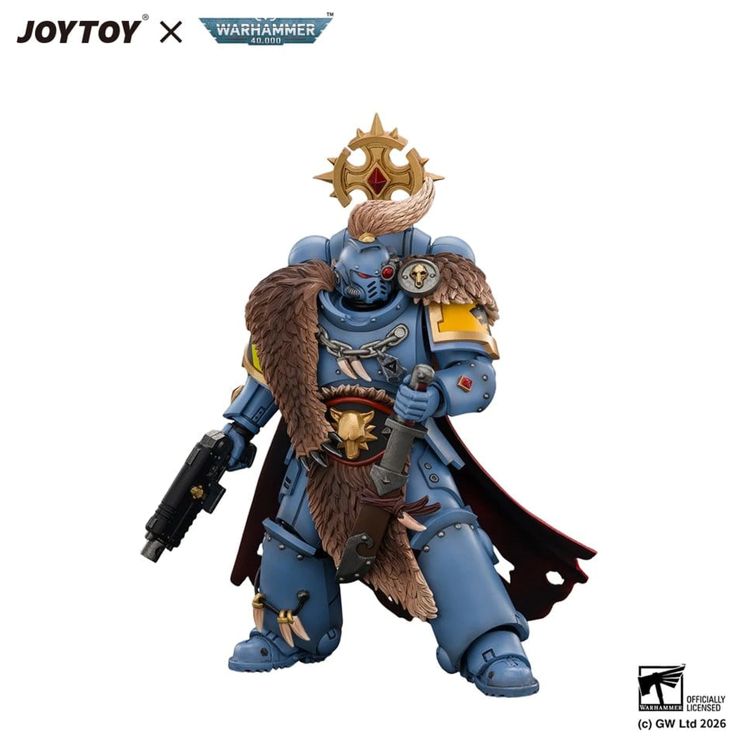 Space Marine figura za akciju Space Wolves Wolf Guard Battle Leader 12 cm fotografija proizvoda