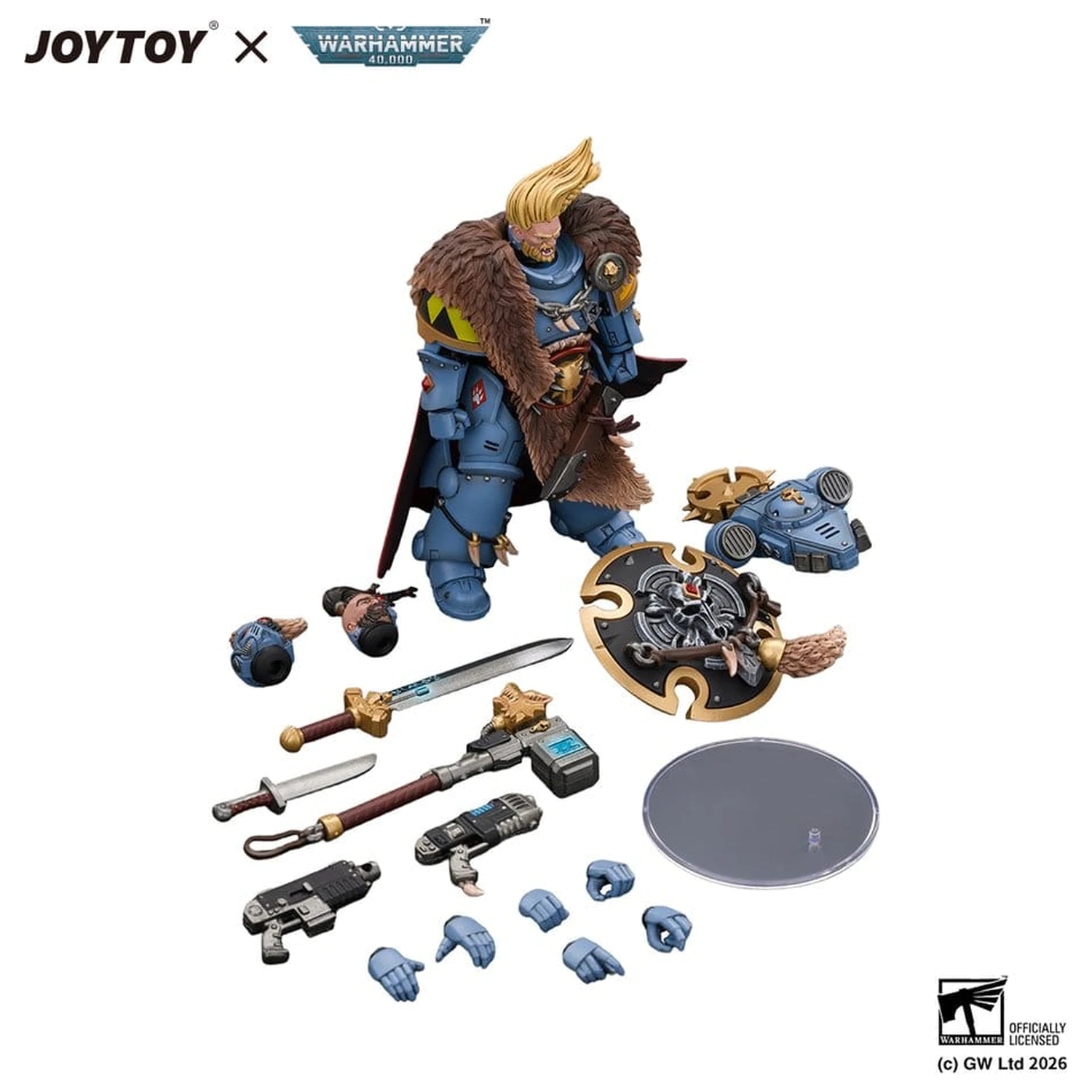 Space Marine figura za akciju Space Wolves Wolf Guard Battle Leader 12 cm fotografija proizvoda
