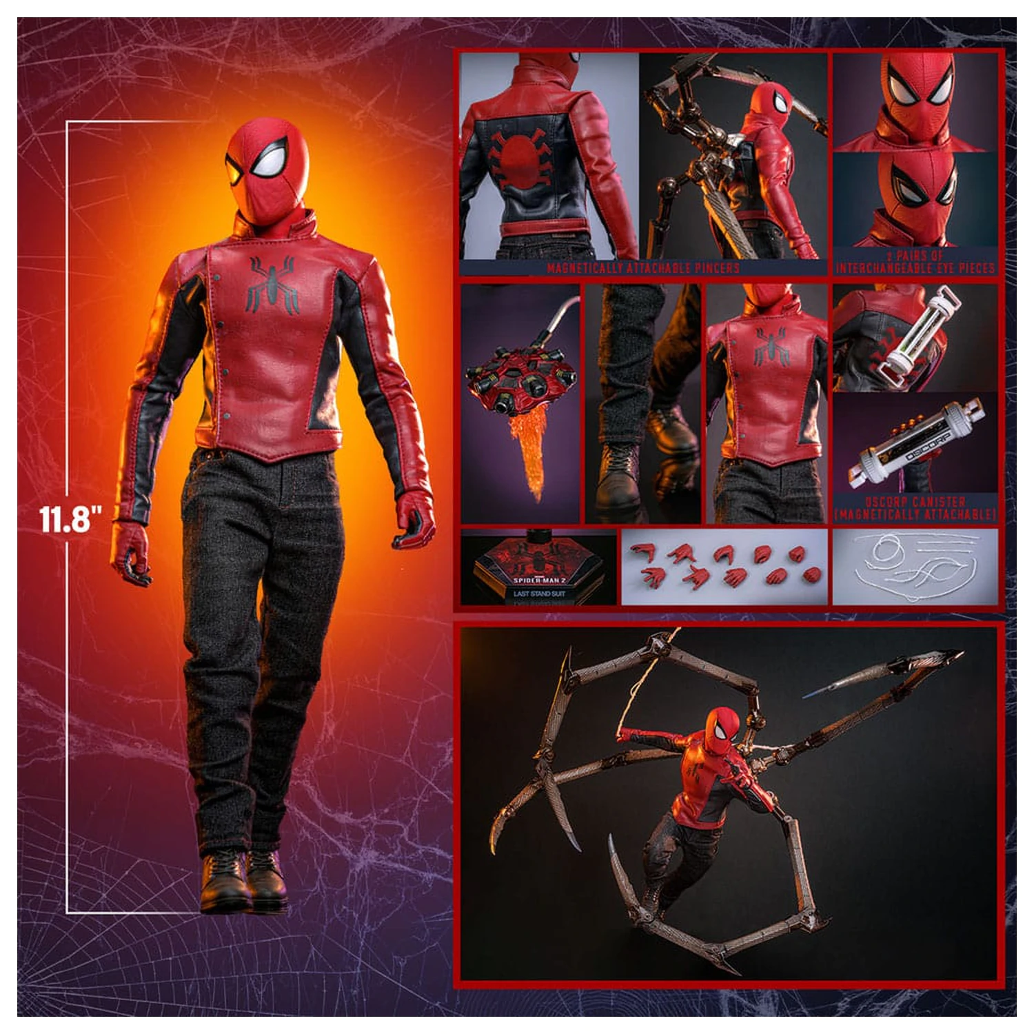 Spider-Man 2 akcijska figura 1/6 Peter Parker (Last Stand Suit) Hot Toys Exclusive 30 cm fotografija proizvoda
