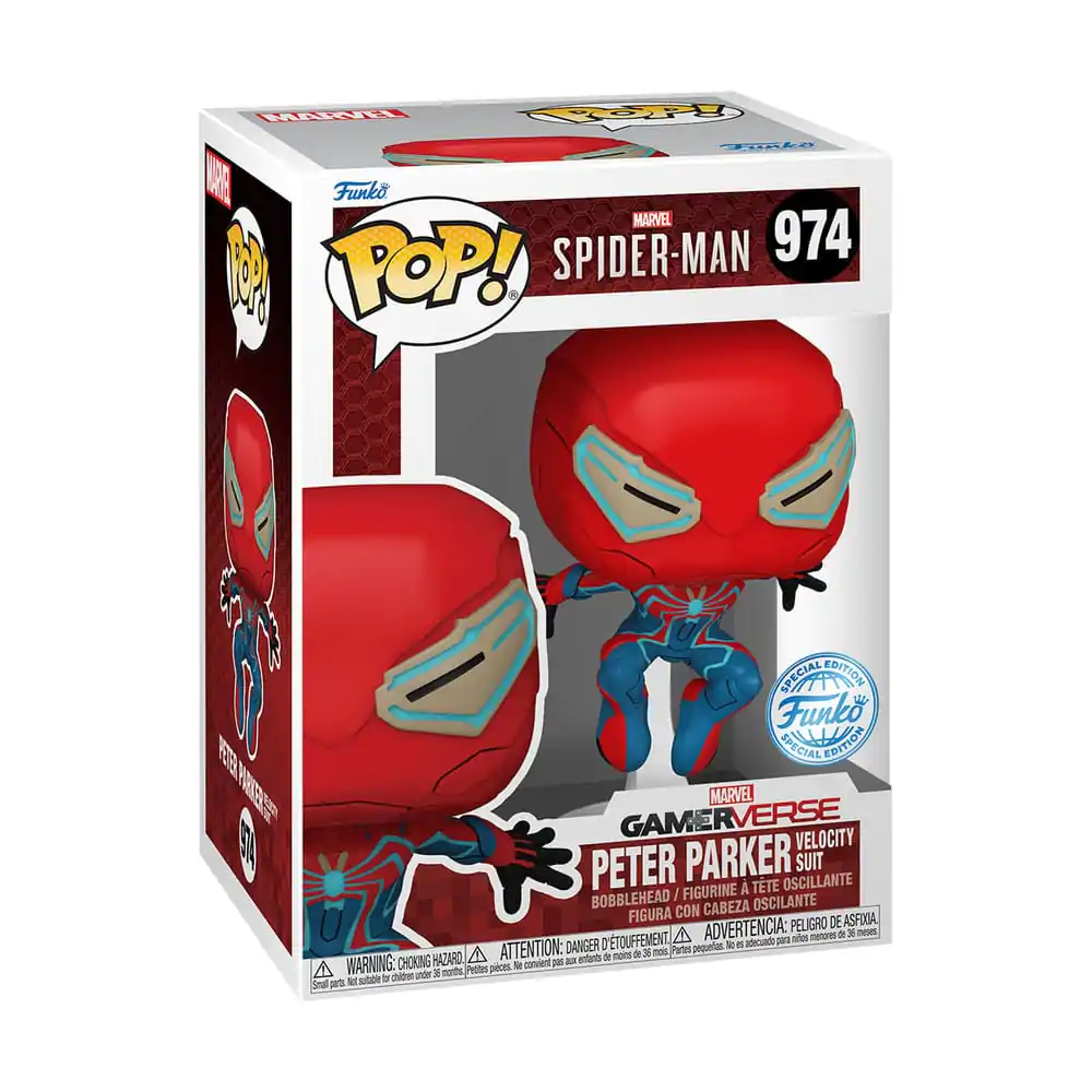 Spider-Man 2 Funko POP! Games Vinyl figura Velocity Suit Exclusive 9 cm fotografija proizvoda