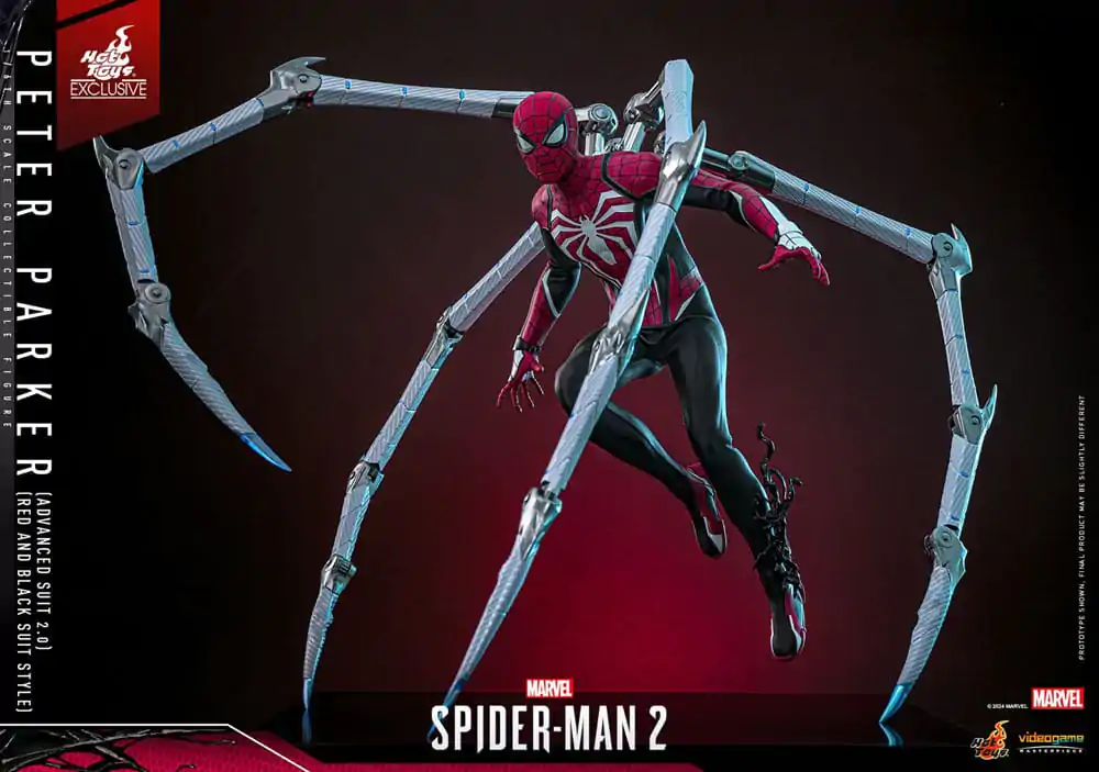 Spider-Man 2 Video Game Masterpiece akcijska figura 1/6 Peter Parker (Advanced Suit 2.0) (Red and Black Suit Style) 30 cm fotografija proizvoda