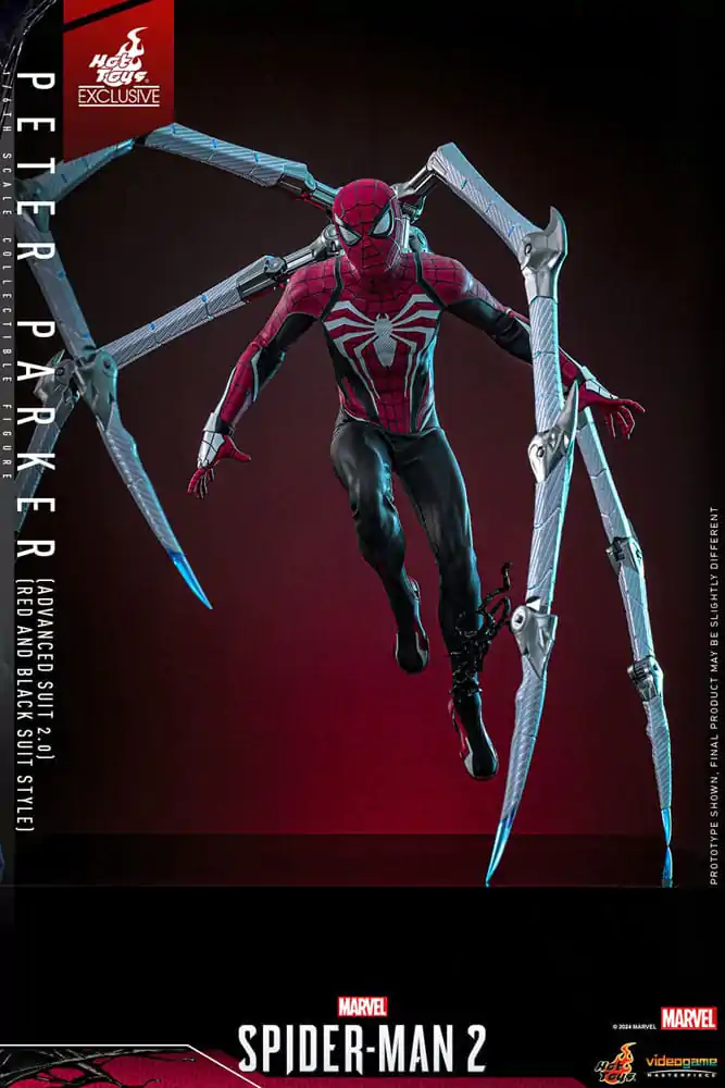 Spider-Man 2 Video Game Masterpiece akcijska figura 1/6 Peter Parker (Advanced Suit 2.0) (Red and Black Suit Style) 30 cm fotografija proizvoda