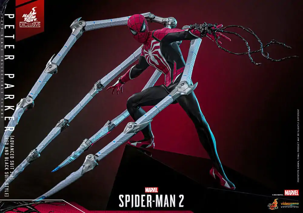 Spider-Man 2 Video Game Masterpiece akcijska figura 1/6 Peter Parker (Advanced Suit 2.0) (Red and Black Suit Style) 30 cm fotografija proizvoda