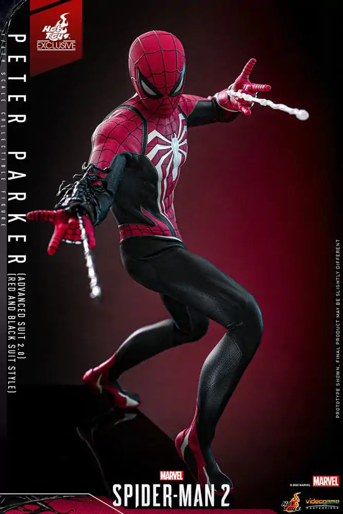 Spider-Man 2 Video Game Masterpiece akcijska figura 1/6 Peter Parker (Advanced Suit 2.0) (Red and Black Suit Style) 30 cm fotografija proizvoda