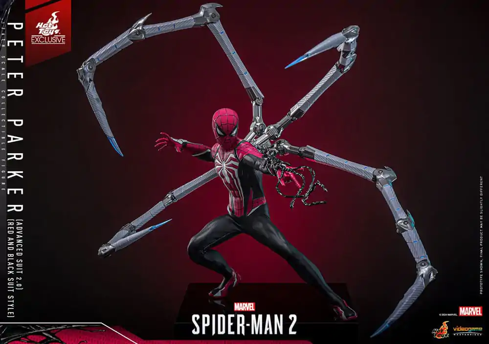 Spider-Man 2 Video Game Masterpiece akcijska figura 1/6 Peter Parker (Advanced Suit 2.0) (Red and Black Suit Style) 30 cm fotografija proizvoda