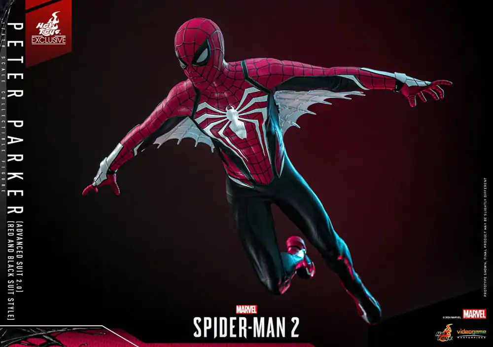 Spider-Man 2 Video Game Masterpiece akcijska figura 1/6 Peter Parker (Advanced Suit 2.0) (Red and Black Suit Style) 30 cm fotografija proizvoda