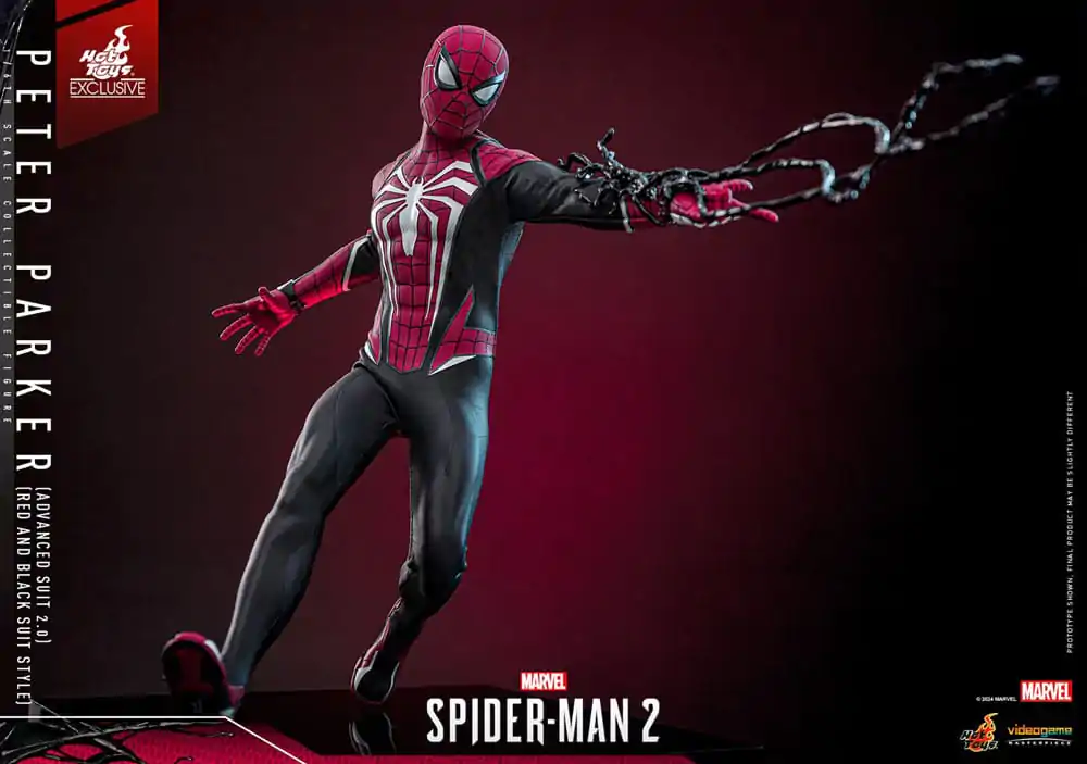Spider-Man 2 Video Game Masterpiece akcijska figura 1/6 Peter Parker (Advanced Suit 2.0) (Red and Black Suit Style) 30 cm fotografija proizvoda