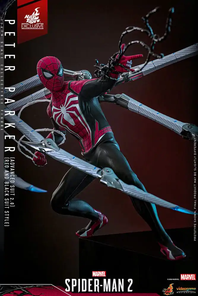 Spider-Man 2 Video Game Masterpiece akcijska figura 1/6 Peter Parker (Advanced Suit 2.0) (Red and Black Suit Style) 30 cm fotografija proizvoda