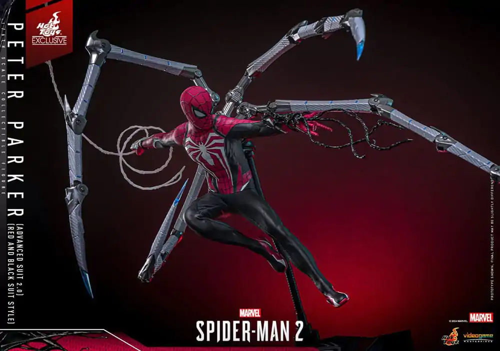 Spider-Man 2 Video Game Masterpiece akcijska figura 1/6 Peter Parker (Advanced Suit 2.0) (Red and Black Suit Style) 30 cm fotografija proizvoda