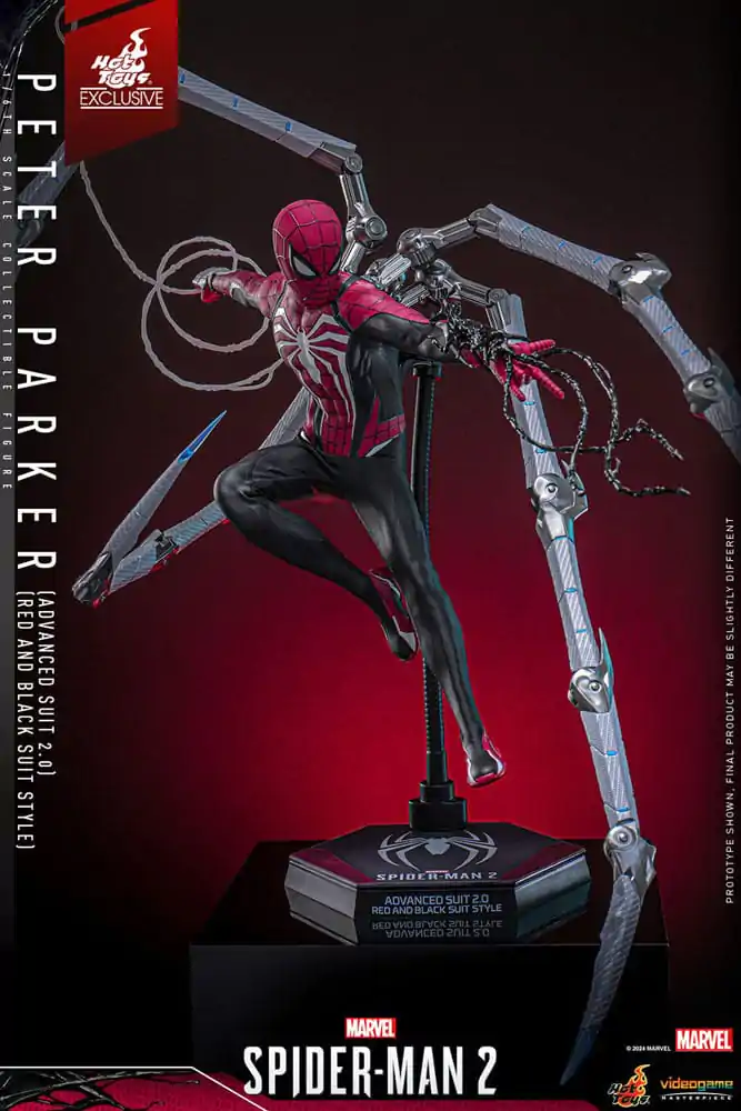 Spider-Man 2 Video Game Masterpiece akcijska figura 1/6 Peter Parker (Advanced Suit 2.0) (Red and Black Suit Style) 30 cm fotografija proizvoda