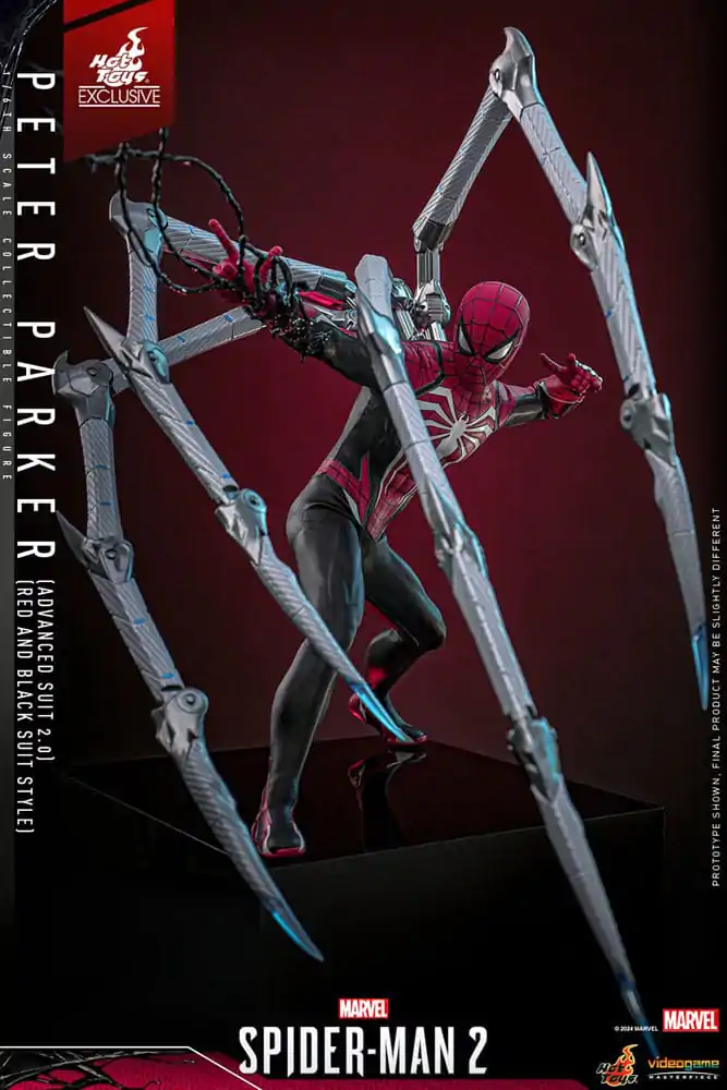 Spider-Man 2 Video Game Masterpiece akcijska figura 1/6 Peter Parker (Advanced Suit 2.0) (Red and Black Suit Style) 30 cm fotografija proizvoda