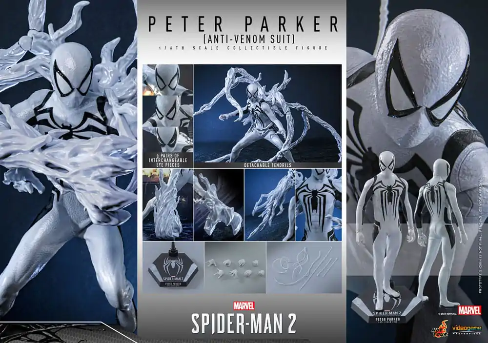 Spider-Man 2 Video Game Masterpiece akcijska figura 1/6 Peter Parker (Anti-Venom Suit) 30 cm fotografija proizvoda