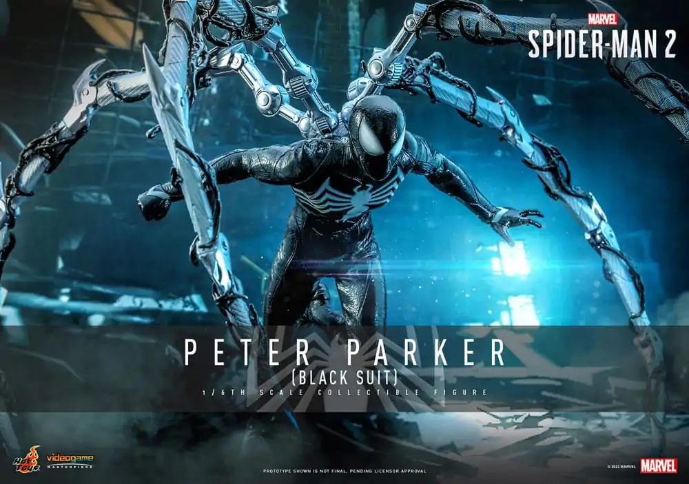 Spider-Man 2 Video Game Masterpiece akcijska figura 1/6 Peter Parker (Black Suit) 30 cm fotografija proizvoda