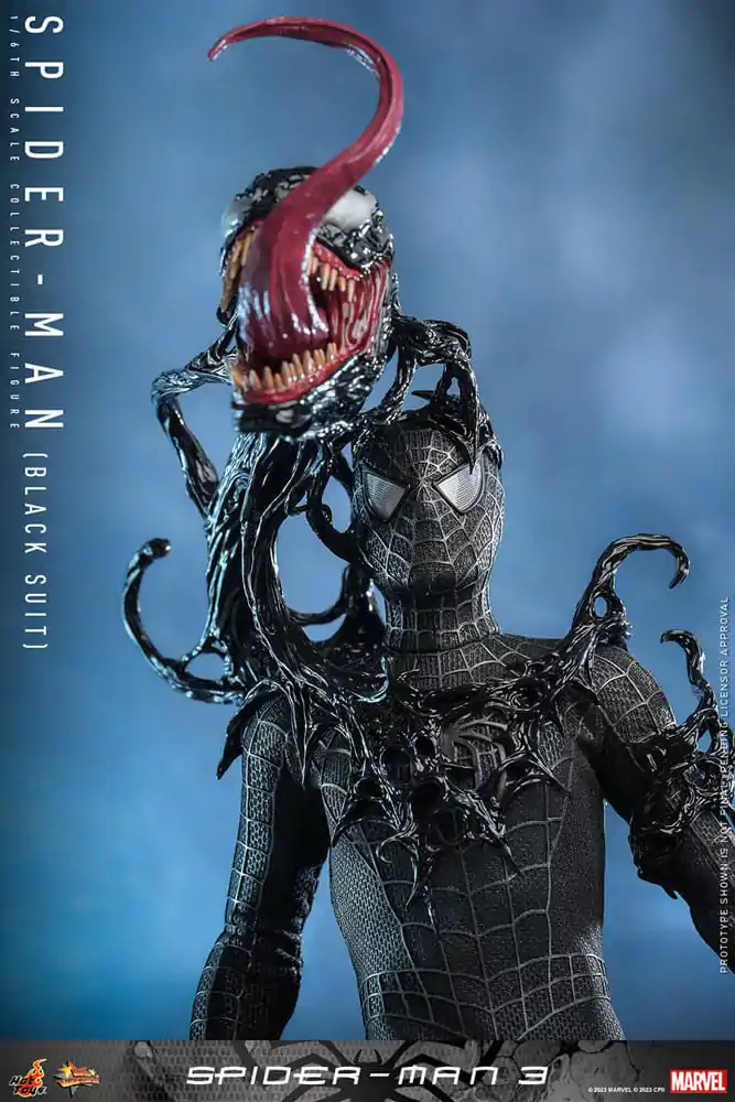 Spider-Man 3 Movie Masterpiece akcijska figura 1/6 Spider-Man (Black Suit) 30 cm fotografija proizvoda