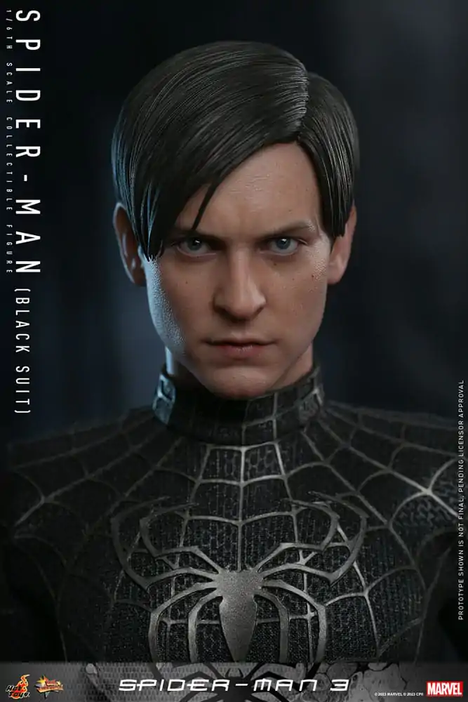 Spider-Man 3 Movie Masterpiece akcijska figura 1/6 Spider-Man (Black Suit) 30 cm fotografija proizvoda