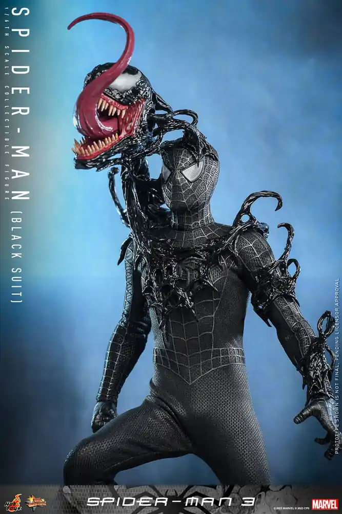 Spider-Man 3 Movie Masterpiece akcijska figura 1/6 Spider-Man (Black Suit) 30 cm fotografija proizvoda