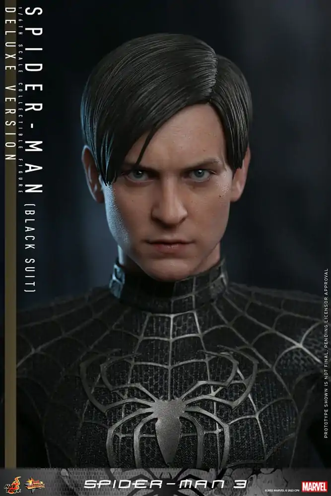 Spider-Man 3 Movie Masterpiece akcijska figura 1/6 Spider-Man (Black Suit) (Deluxe verzija) 30 cm fotografija proizvoda