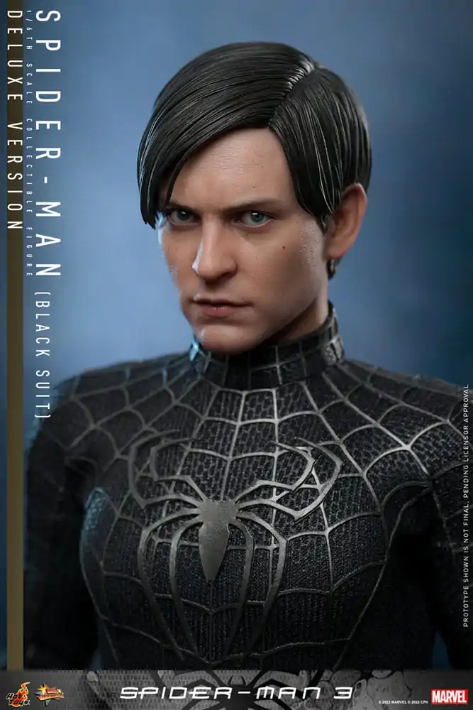 Spider-Man 3 Movie Masterpiece akcijska figura 1/6 Spider-Man (Black Suit) (Deluxe verzija) 30 cm fotografija proizvoda