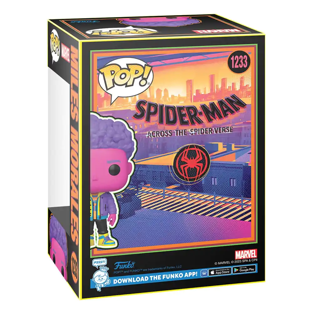 Spider-Man: Across the Spider-Verse Funko POP! Marvel Vinyl Figura Miles Morales(BLKLT) Ekskluzivno Izdanje 9 cm fotografija proizvoda