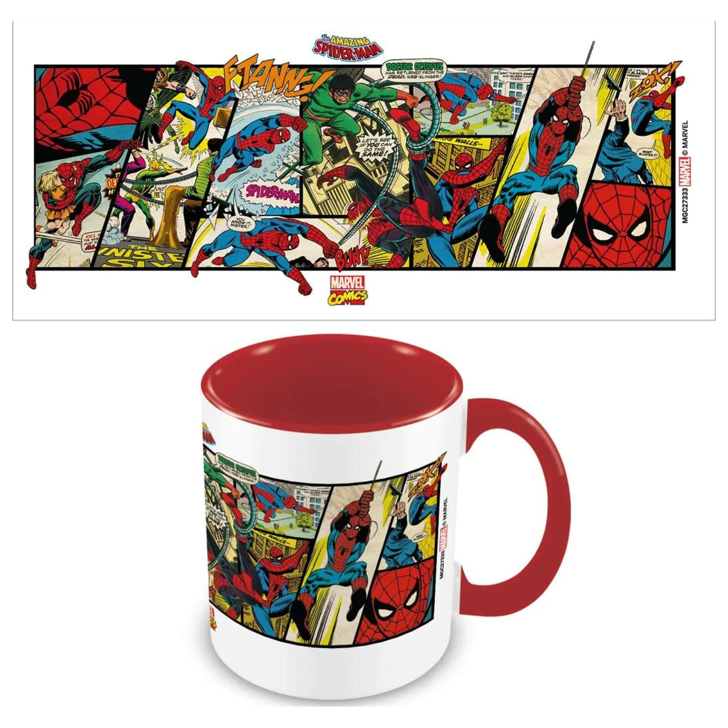 Spider-Man Comics šalica u boji iznutra fotografija proizvoda