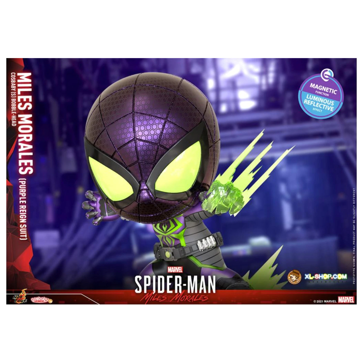 Spider-Man Cosbaby Wave 5 Miles Morales Purple Reign Suit fotografija proizvoda