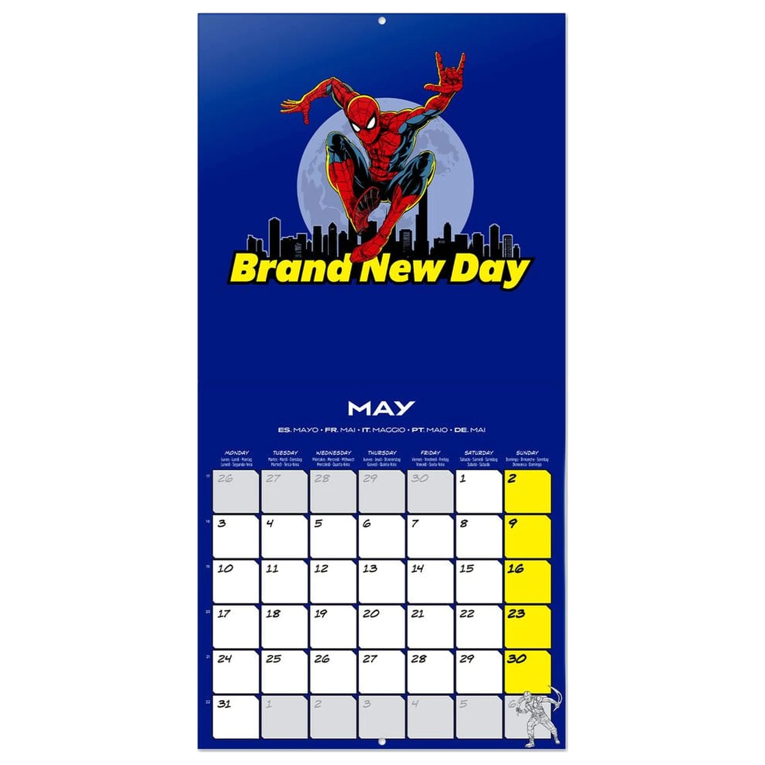 Spider-Man zidni kalendar 2027 30 x 30 cm fotografija proizvoda