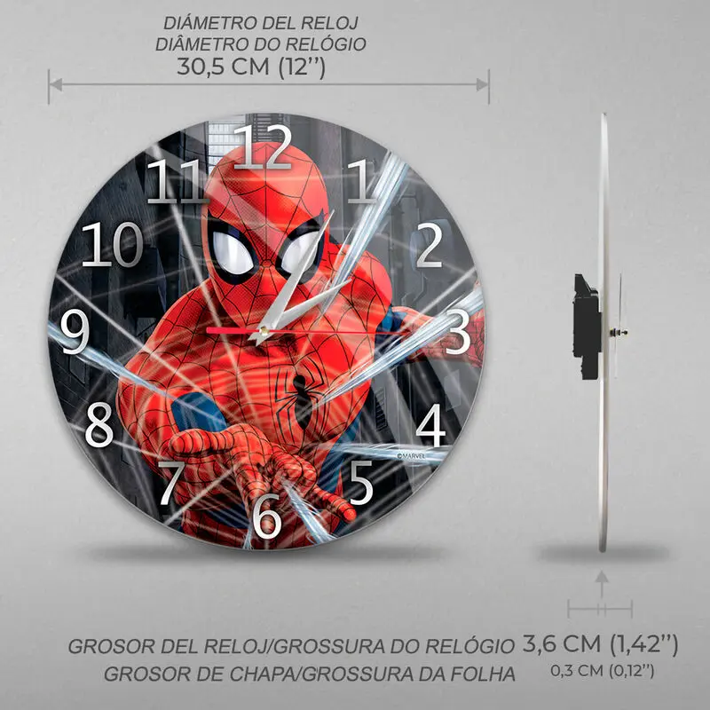 Marvel Spiderman zidni sat fotografija proizvoda