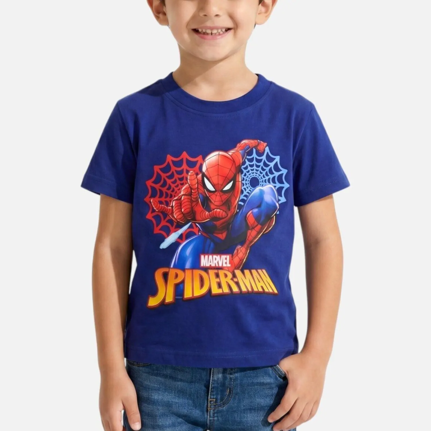 Spider-Man dječja majica kratkih rukava - mornarsko plava fotografija proizvoda