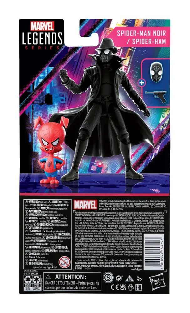 Spider-Man: Into the Spider-Verse Marvel Legends akcijska figura 2-Pack 2022 Spider-Man Noir & Spider-Ham 15 cm fotografija proizvoda