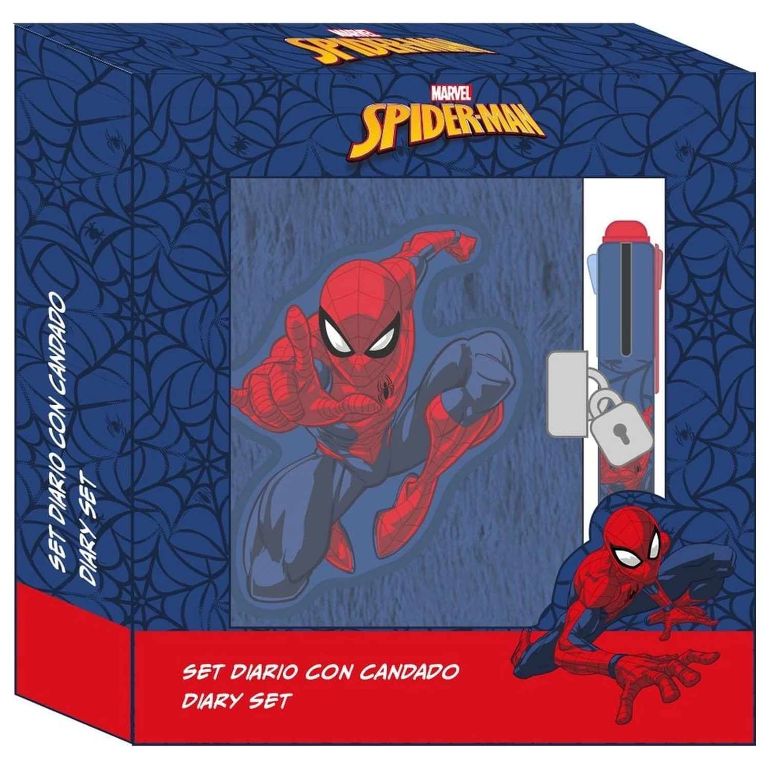 Marvel Spiderman Dnevnik + olovka u 4 boje fotografija proizvoda