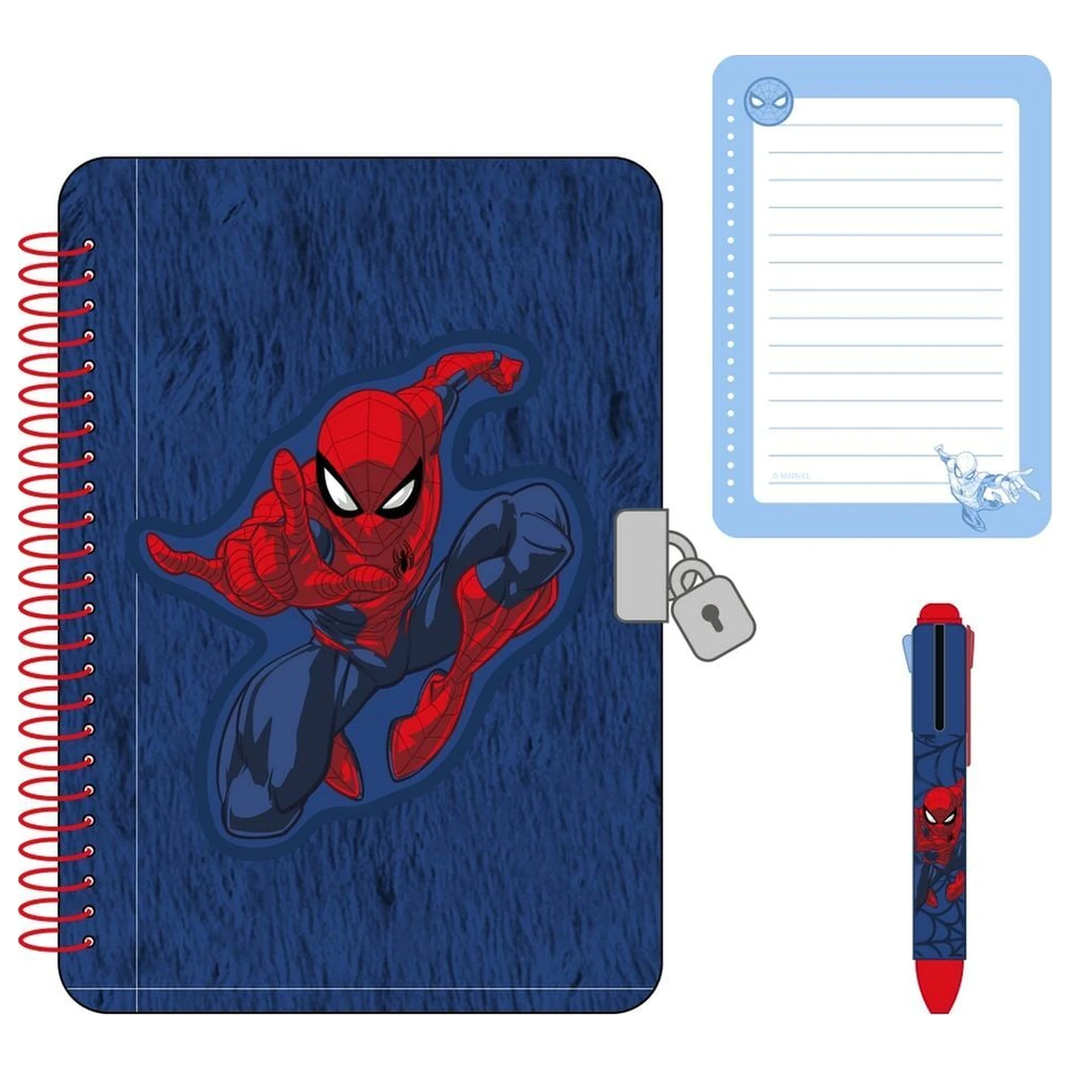Marvel Spiderman Dnevnik + olovka u 4 boje fotografija proizvoda