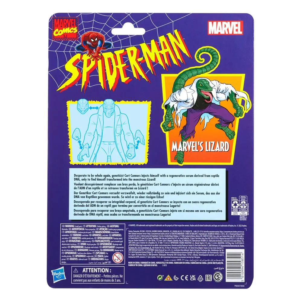 Spider-Man Marvel Legends Retro akcijska figura Marvelovog Lizarda 15 cm fotografija proizvoda