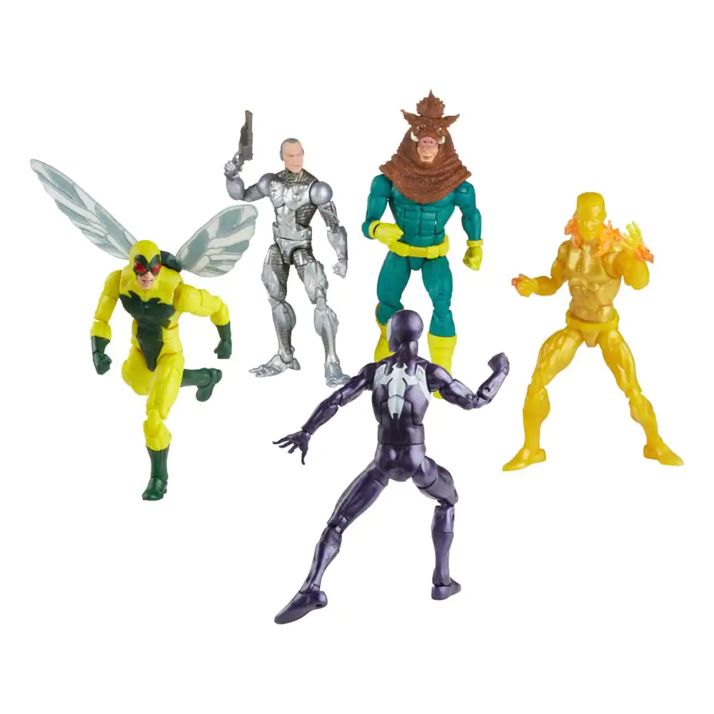 Spider-Man Marvel Legends akcijska figura 5-Pack Spider-Man, Silvermane, Human Fly, Molten Man, Razorback 15 cm fotografija proizvoda