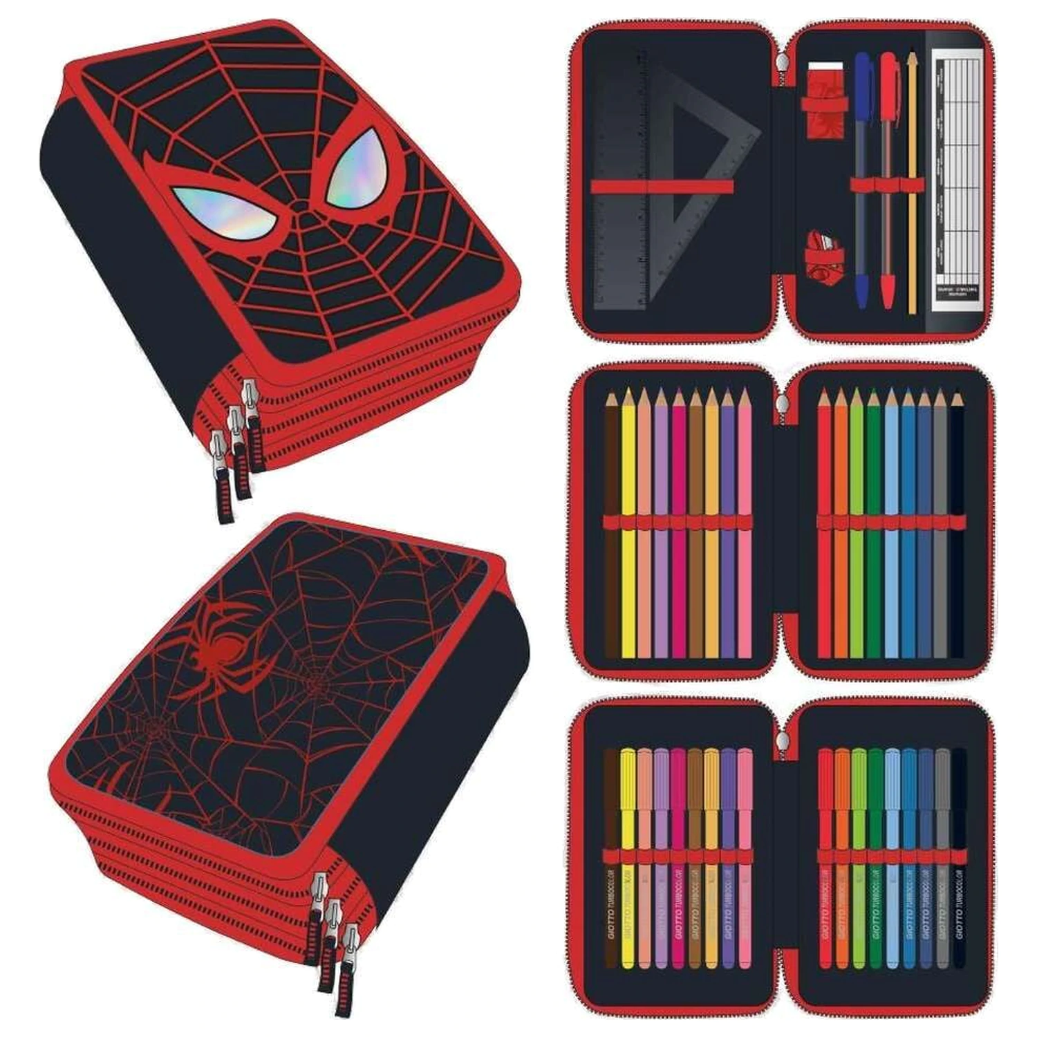 Marvel Spiderman Miles Morales trostruka pernica fotografija proizvoda