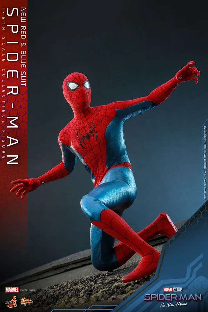 Spider-Man: No Way Home Movie Masterpiece akcijska figura 1/6 Spider-Man (New Red and Blue Suit) 28 cm fotografija proizvoda