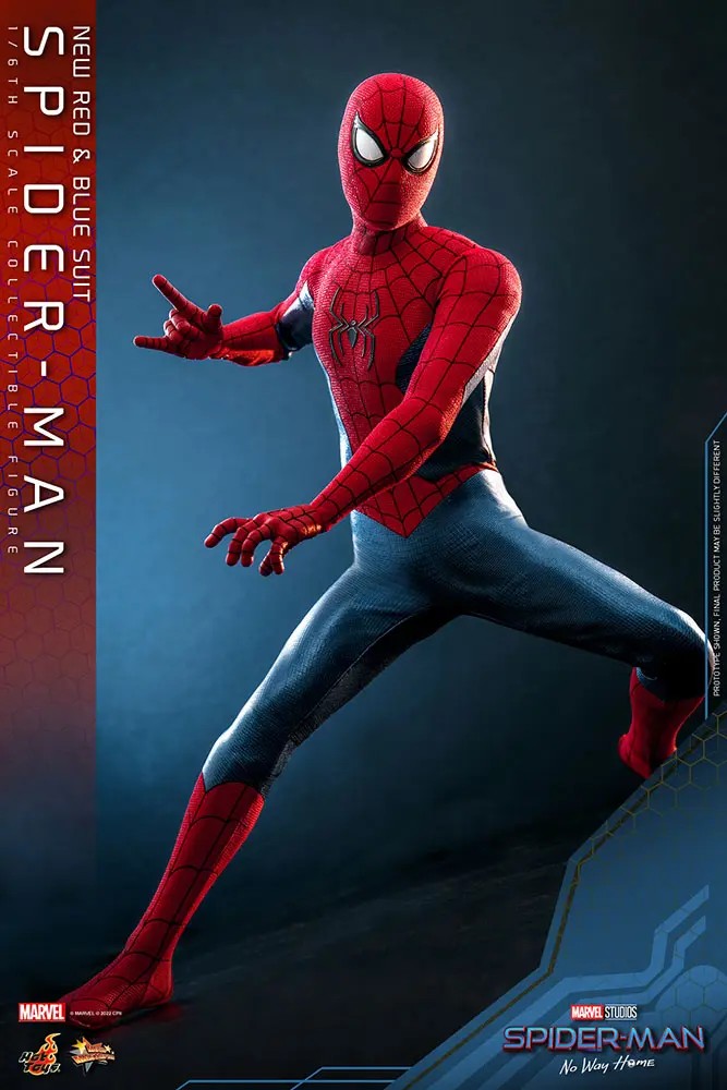 Spider-Man: No Way Home Movie Masterpiece akcijska figura 1/6 Spider-Man (New Red and Blue Suit) 28 cm fotografija proizvoda