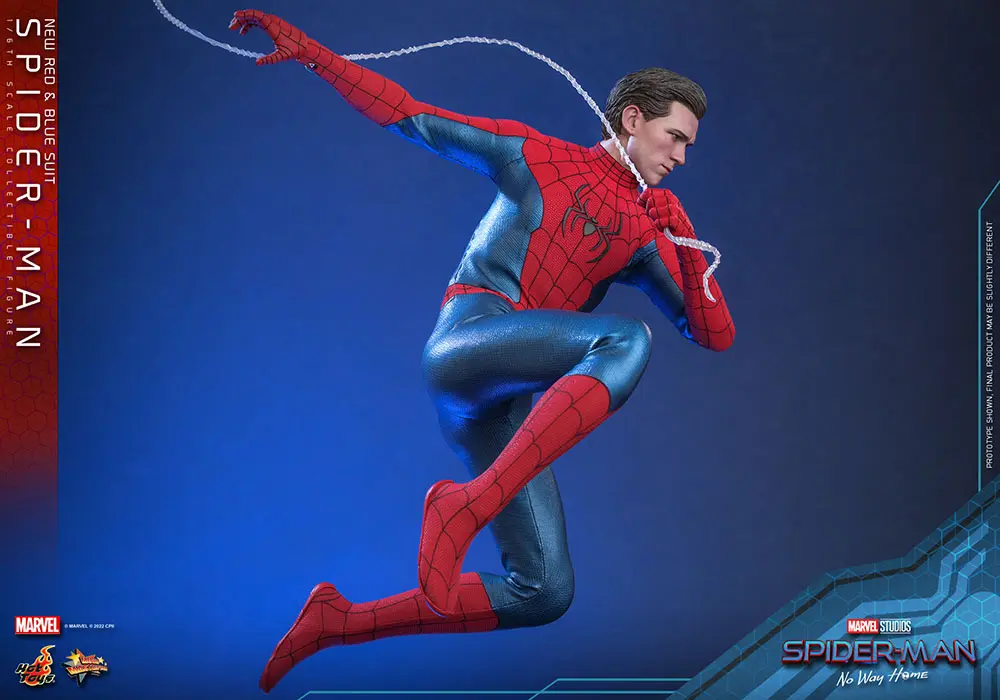 Spider-Man: No Way Home Movie Masterpiece akcijska figura 1/6 Spider-Man (New Red and Blue Suit) 28 cm fotografija proizvoda