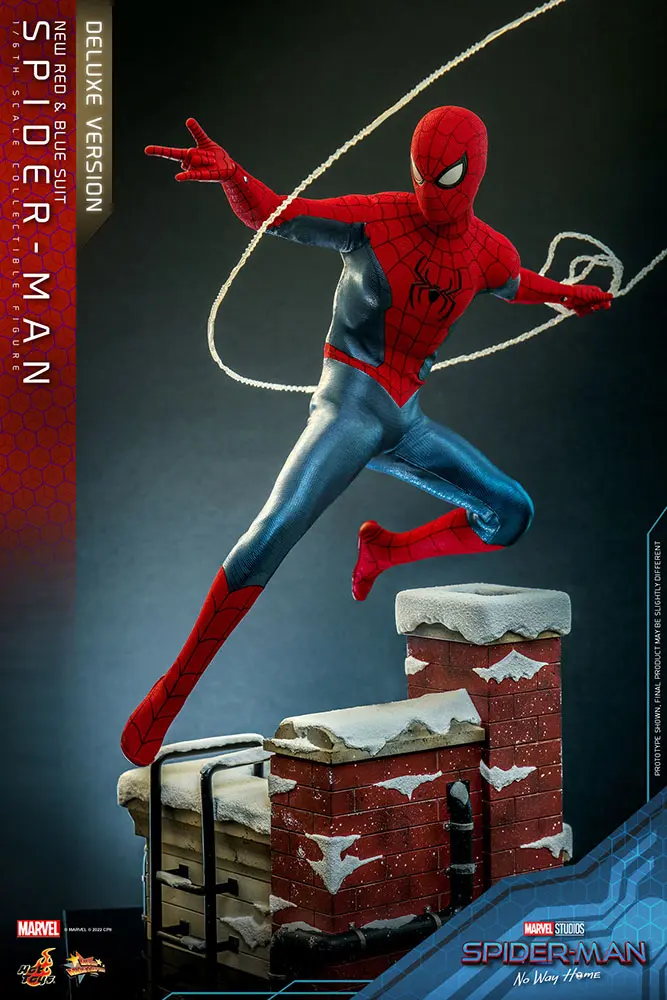 Spider-Man: No Way Home Movie Masterpiece akcijska figura 1/6 Spider-Man (New Red and Blue Suit) (Deluxe Version) 28 cm fotografija proizvoda