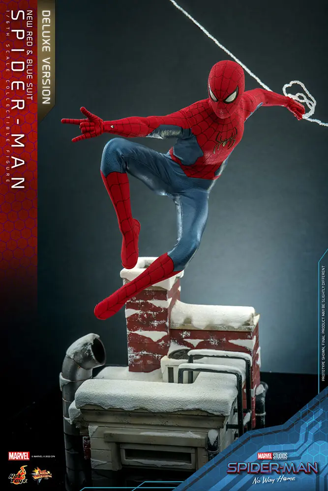 Spider-Man: No Way Home Movie Masterpiece akcijska figura 1/6 Spider-Man (New Red and Blue Suit) (Deluxe Version) 28 cm fotografija proizvoda